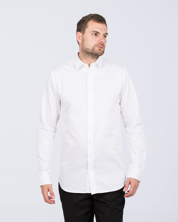 2t Slim Fit Extra Tall Formal Shirt (white)