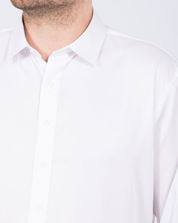2t Gregor Regular Fit Extra Tall Double Cuff Shirt (white)
