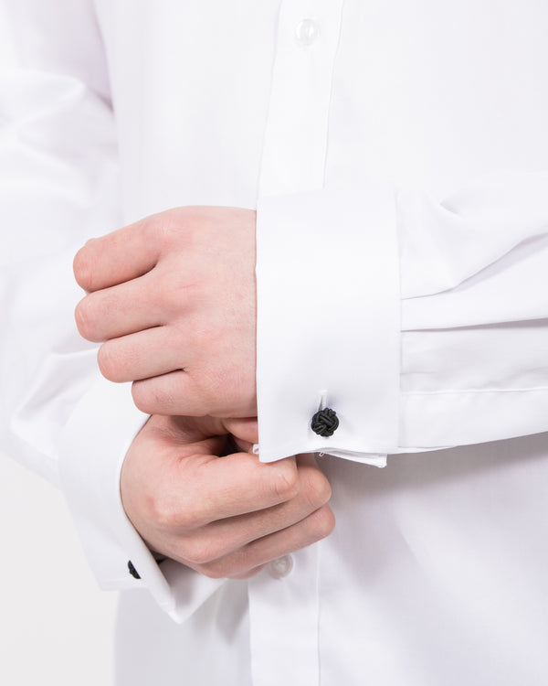 2t Gregor Regular Fit Extra Tall Double Cuff Shirt (white)