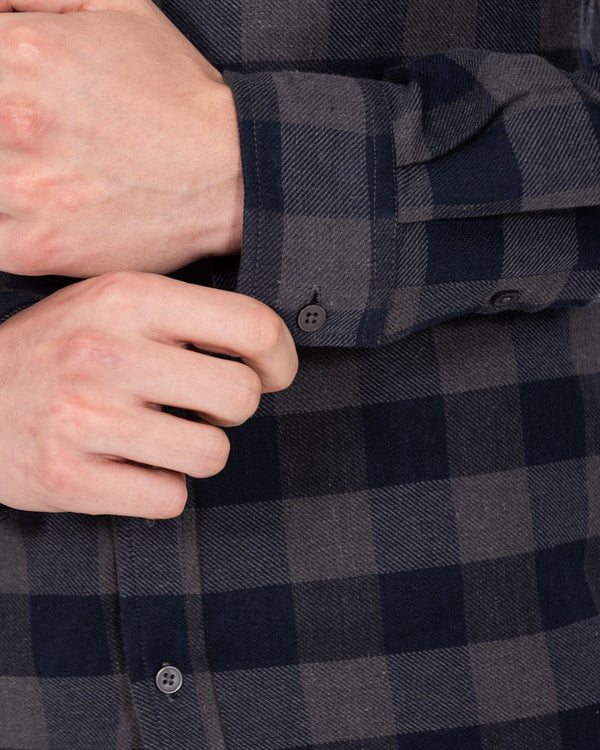 2t Jackson Tall Oxford Shirt (navy/grey)