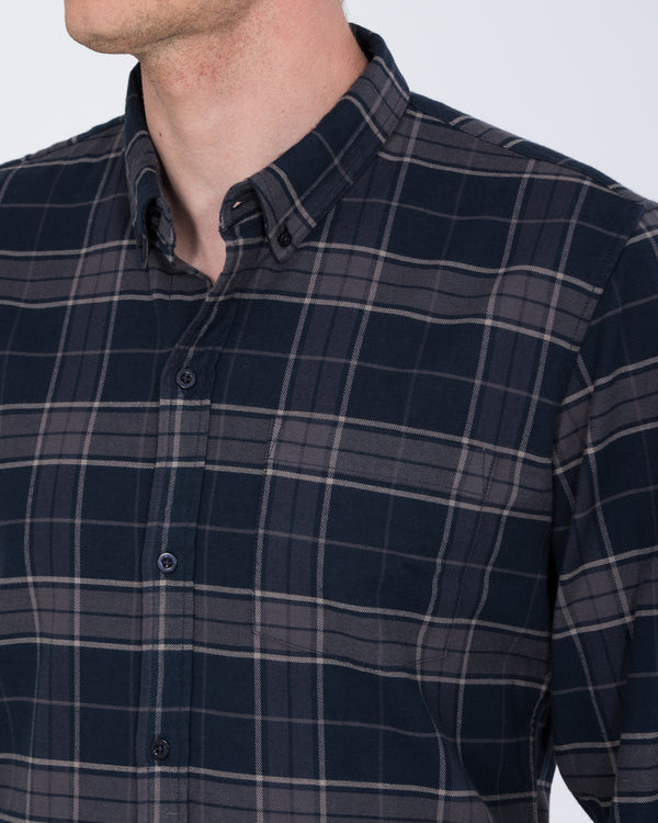 2t Jackson Tall Oxford Shirt (navy check)
