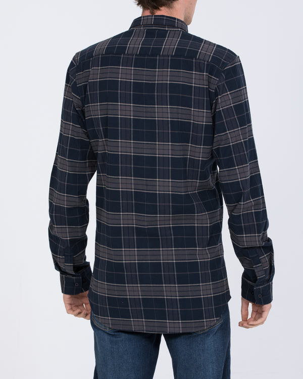 2t Jackson Tall Oxford Shirt (navy check)