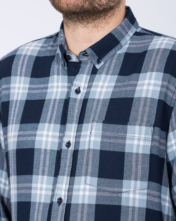 2t Jackson Extra Tall Oxford Shirt (ecru/blue check)