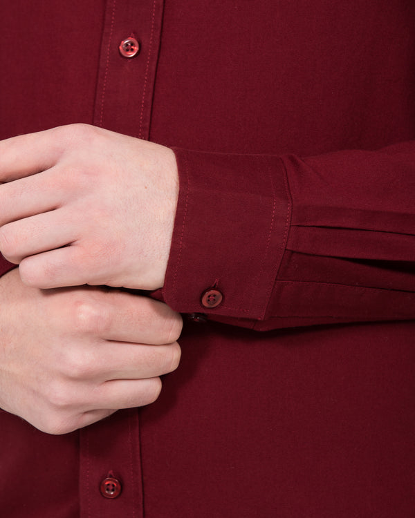 2t Logan Slim Fit Tall Oxford Shirt (burgundy)