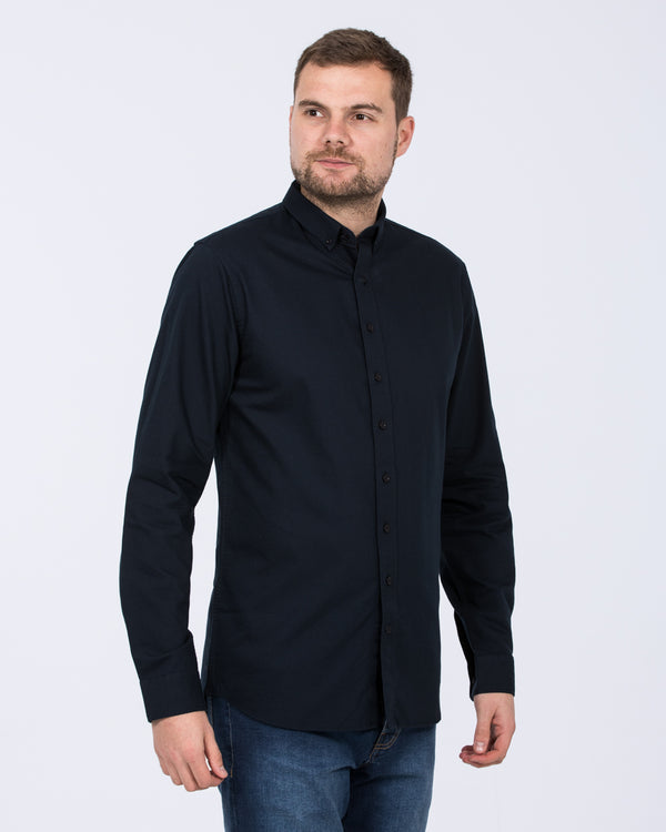 2t Logan Slim Fit Tall Oxford Shirt (navy)