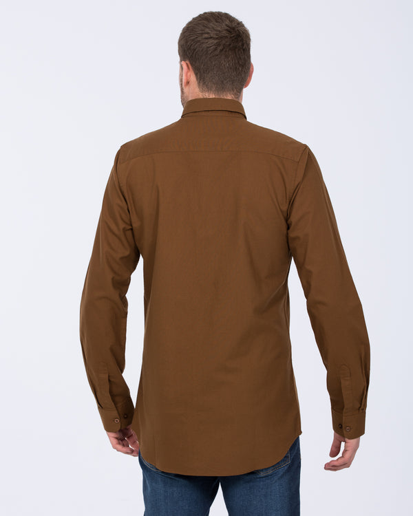 2t Logan Slim Fit Tall Oxford Shirt (tan)