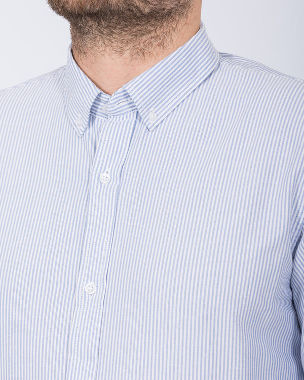 2t Logan Slim Fit Tall Oxford Shirt (pale blue stripe)