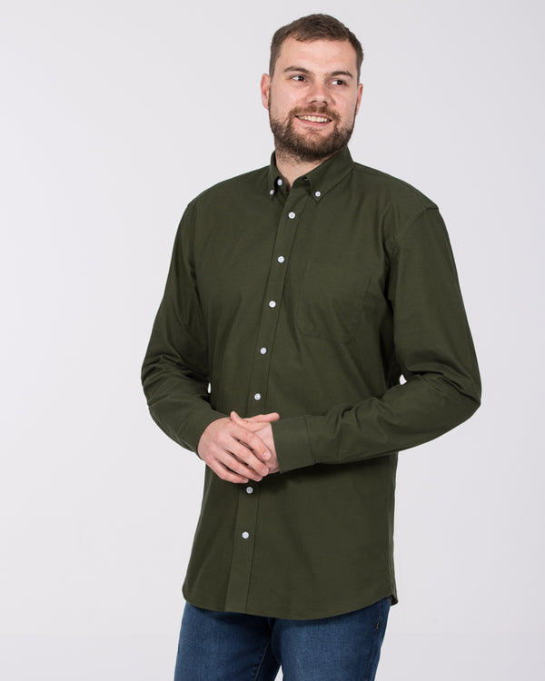 2t Regular Fit Long Sleeve Tall Shirt (forest green)