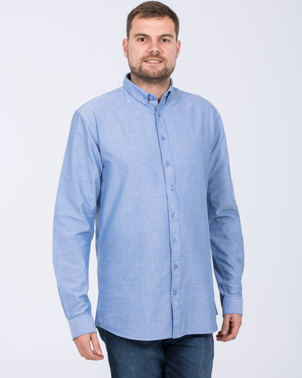 2t Russell Regular Fit Tall Oxford Shirt (blue)