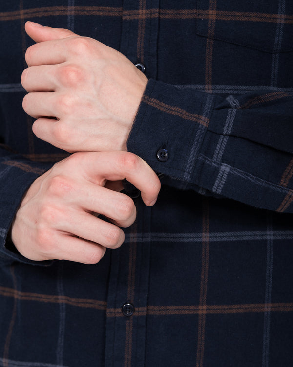 2t Tate Tall Regular Fit Shirt (navy check)