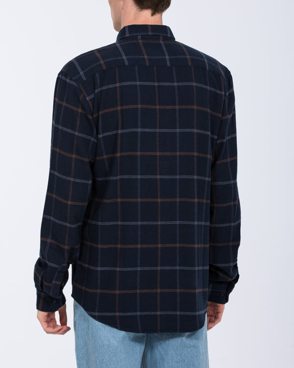 2t Tate Tall Regular Fit Shirt (navy check)