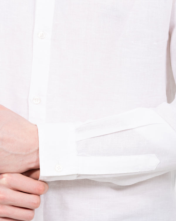 2t Tall Long Sleeve Linen Blend Shirt (white)