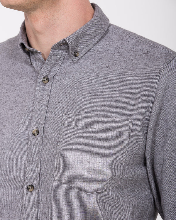 2t Slim Fit Extra Tall Flannel Shirt (silver)