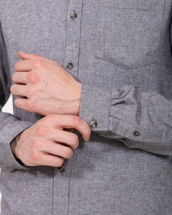 2t Slim Fit Extra Tall Flannel Shirt (silver)