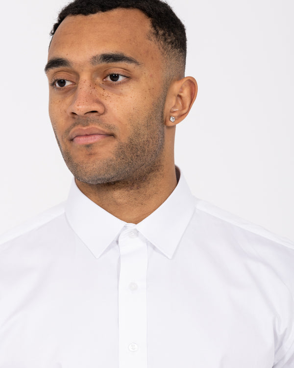 2t Gregor Regular Fit Extra Tall Double Cuff Shirt (white)