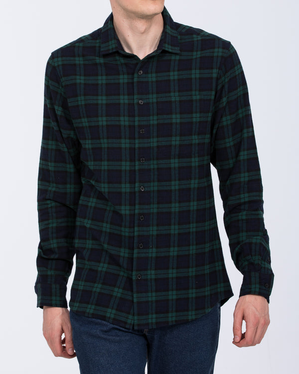 2t Jackson Tall Oxford Shirt (green check)