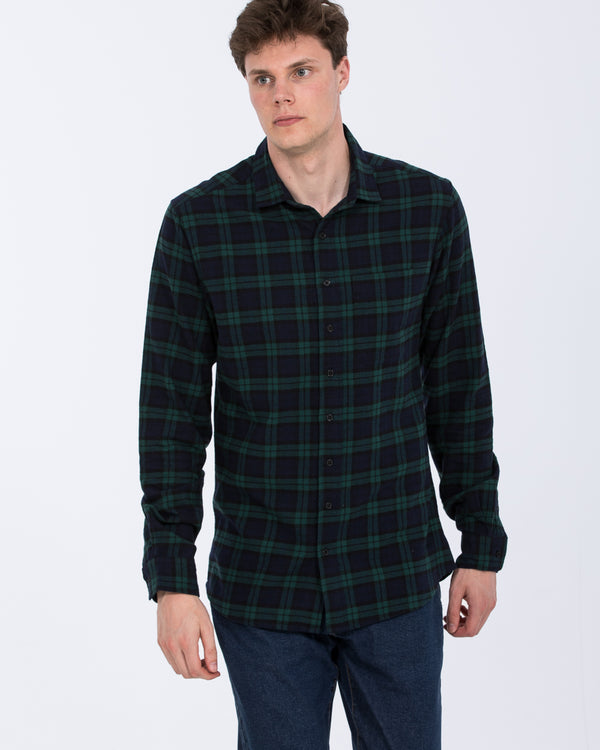 2t Jackson Tall Oxford Shirt (green check)