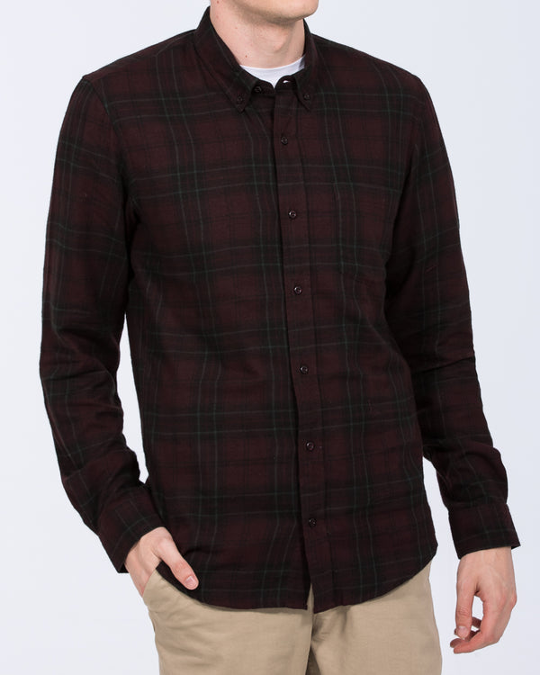 2t Jackson Tall Oxford Shirt (port check)