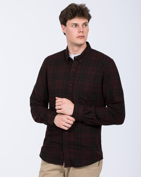 2t Jackson Tall Oxford Shirt (port check)