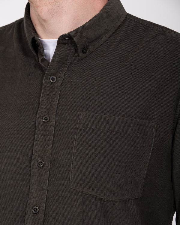 2t Nash Tall Slim Fit Cord Oxford Shirt (khaki)