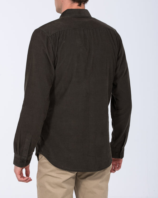 2t Nash Tall Slim Fit Cord Oxford Shirt (khaki)