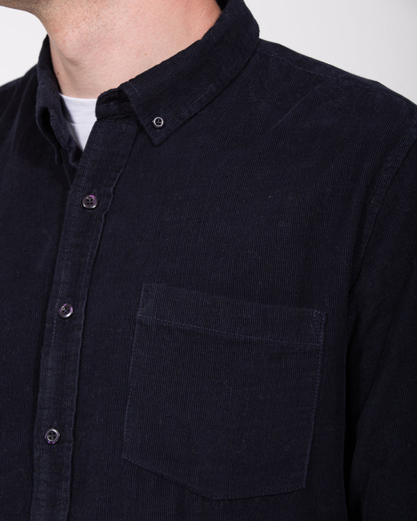 2t Nash Tall Slim Fit Cord Oxford Shirt (navy)