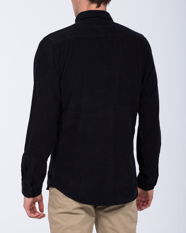 2t Nash Tall Slim Fit Cord Oxford Shirt (navy)