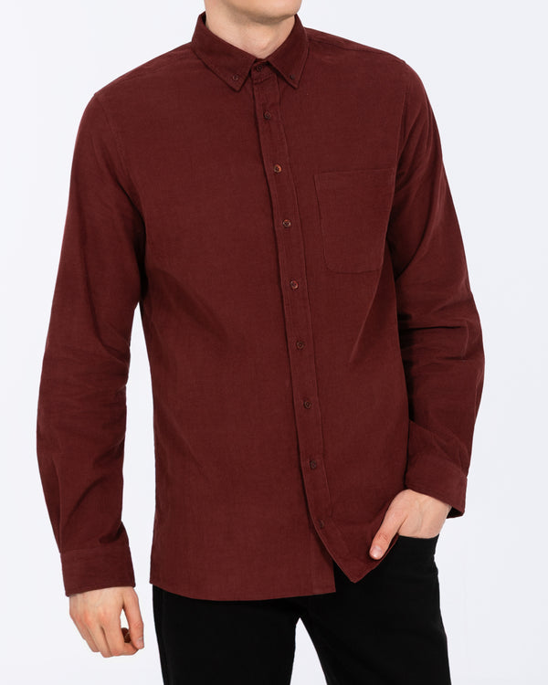 2t Nash Tall Slim Fit Cord Oxford Hemd (rost)