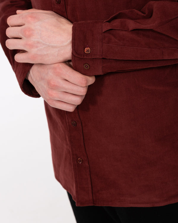 2t Nash Tall Slim Fit Cord Oxford Hemd (rost)