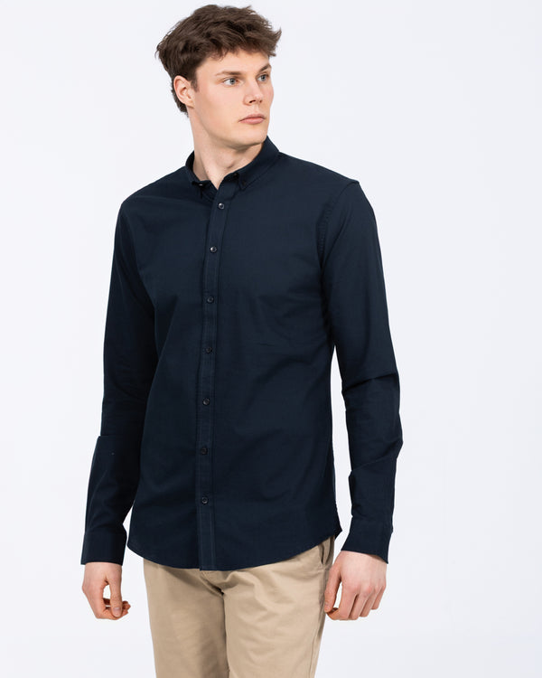 2t Leo Slim Fit Tall Oxford Shirt (navy)