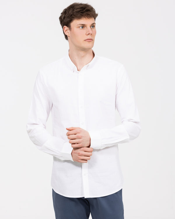 2t Leo Slim Fit Tall Oxford Shirt (white)