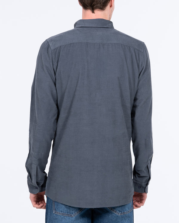 2t Nash Tall Slim Fit Cord Oxford Shirt (blue)