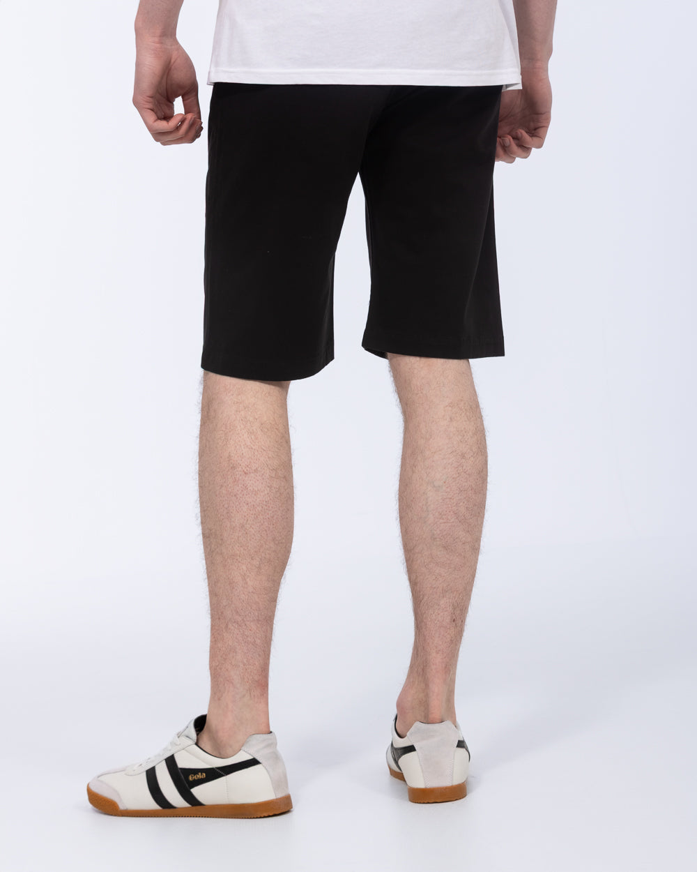 2t Grant Tall Mens Regular Fit Chino Shorts (black) | Tall Mens
