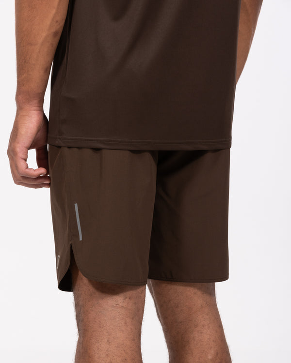 2t Hohe Performance-Shorts (braun)