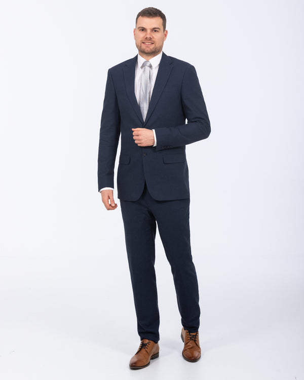 2t Hoher Baumwoll-Leinen-Anzug (marineblau)