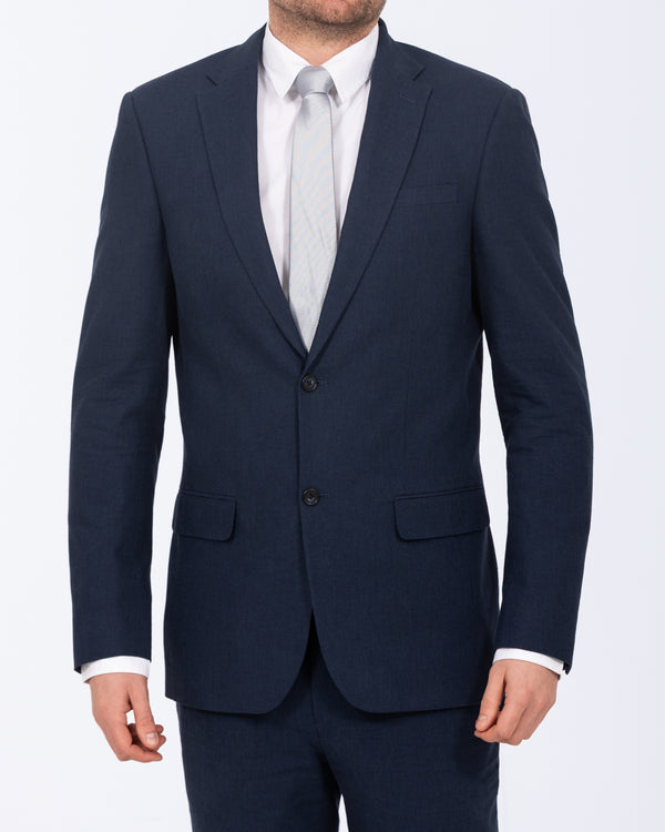 2t Tall Cotton Linen Suit Jacket (navy)