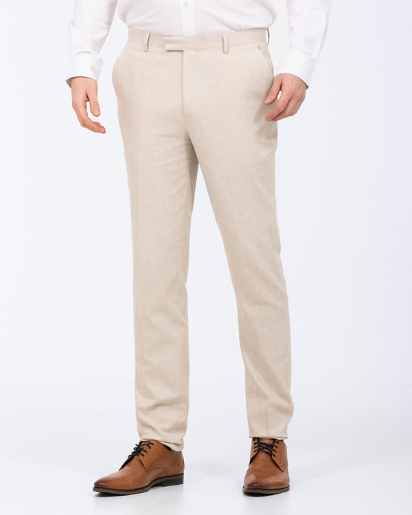 2t Tall Cotton Linen Suit Trousers (oatmeal)