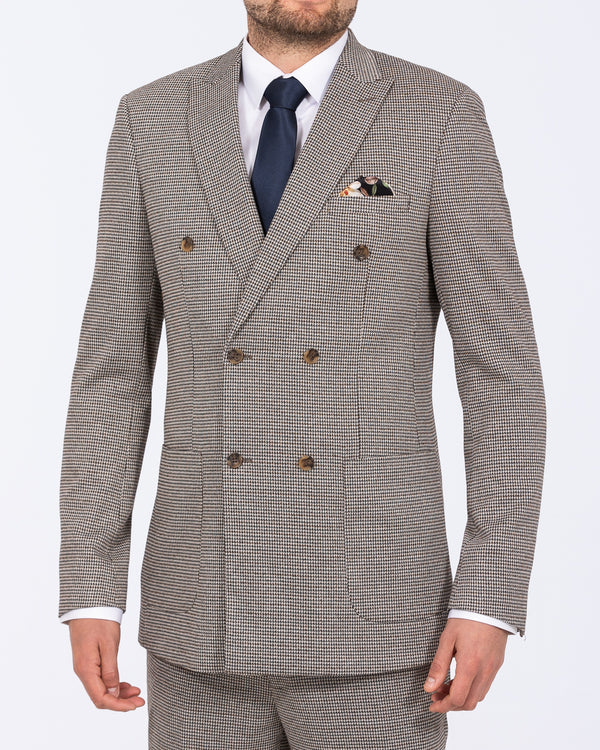 Skopes Cannon Slim Fit Tall DB Suit Jacket (blue/brown)
