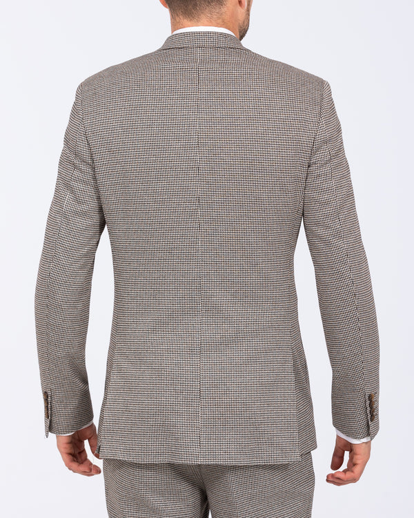 Skopes Cannon Slim Fit Tall DB Suit Jacket (blue/brown)