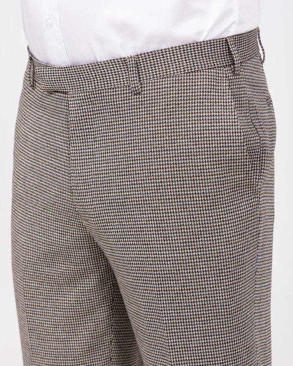 Skopes Cannon Slim Fit Tall Suit Trousers(blue/brown)