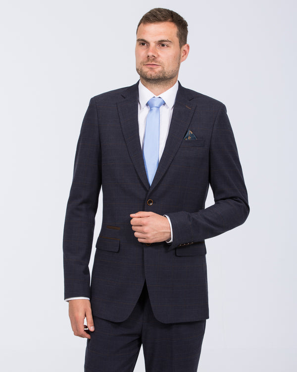 Skopes Guildford Slim Fit Tall Suit Jacket (navy check)