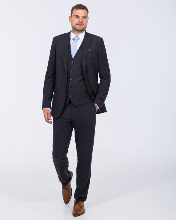 Skopes Guildford Slim Fit Tall Suit (navy check)