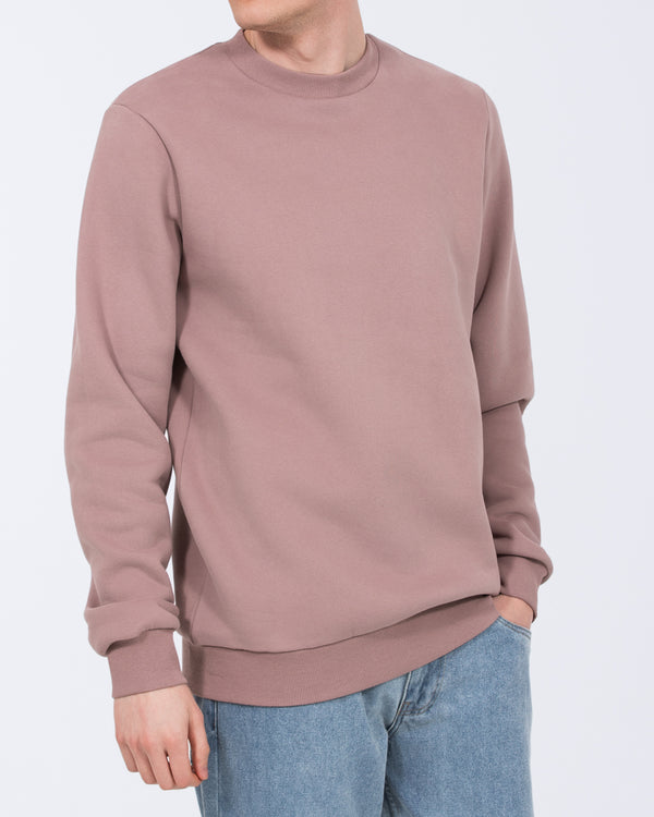 2t Hamish Tall Heavyweight Regular Fit Sweatshirt (mauve)