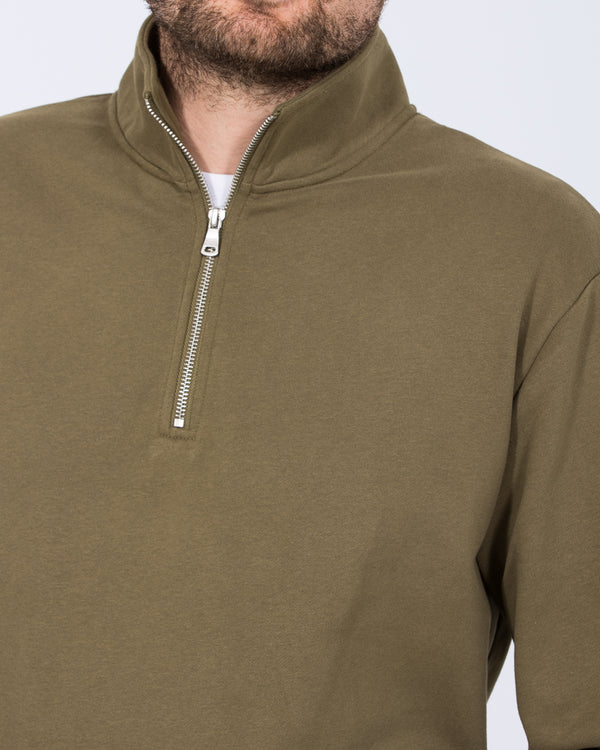 2t Wyatt Tall Quarter Zip Sweatshirt (khaki)