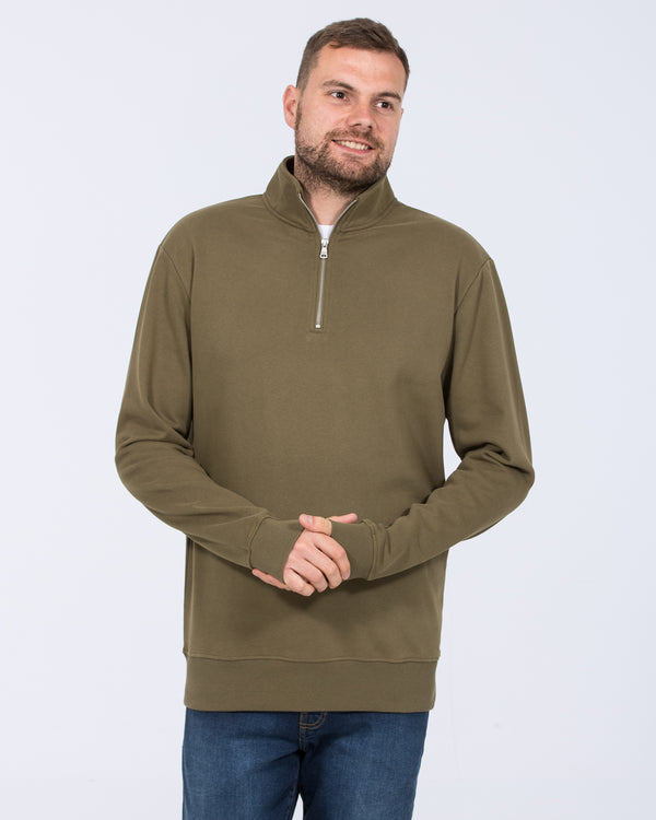 2t Wyatt Tall Quarter Zip Sweatshirt (khaki)