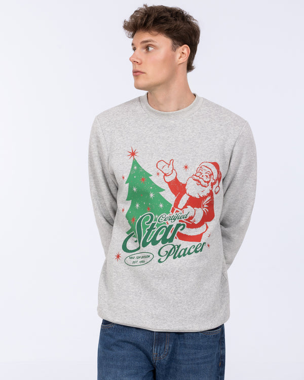 2t Tall Christmas Printed Sweatshirt (heather grey)