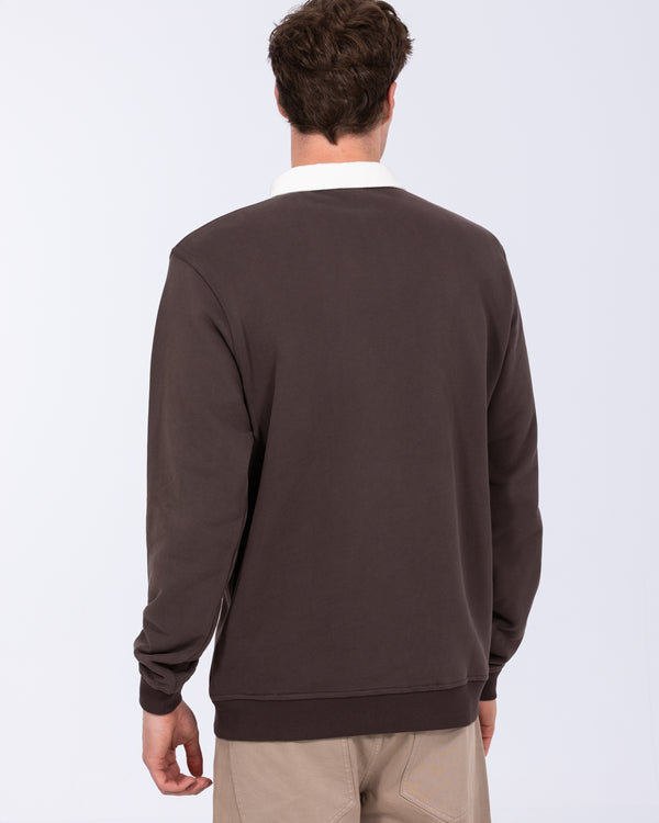 2t Denburn Tall Rugby-Sweatshirt (Schokolade)