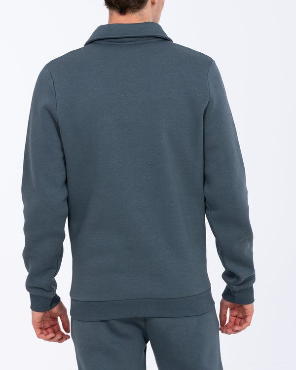 2t Elijah Tall Quarter Zip Sweatshirt (petrol blue)