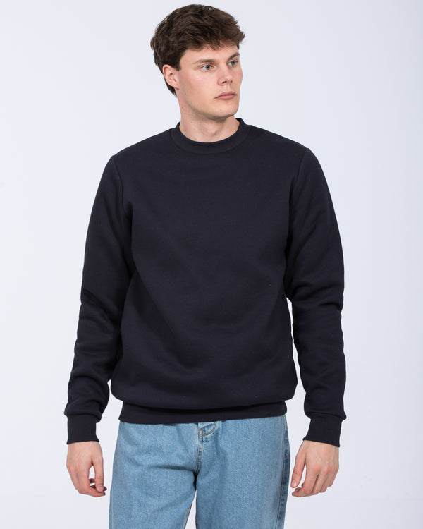 2t Hamish Tall Heavyweight Regular Fit Sweatshirt (navy)