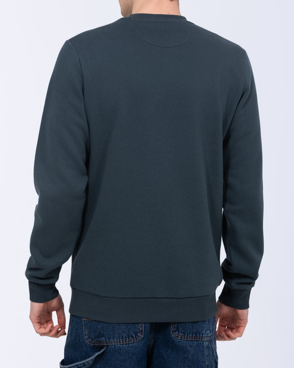 2t Hamish Tall Schweres Sweatshirt mit normaler Passform (bedruckt in Petrol)